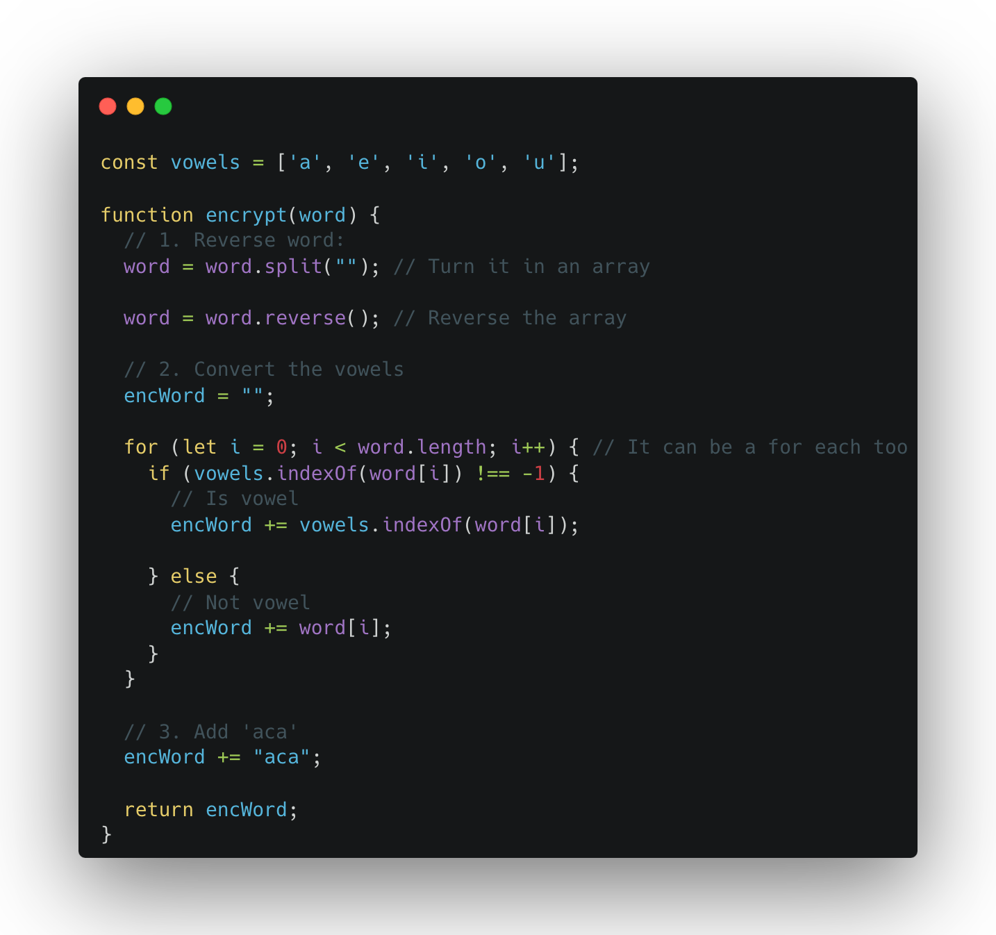Encrypting algorithm using JavaScript code